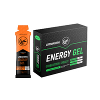 Gel énergétique liquide Lifeworth Sportion Nutrition avec glucides complexes, gels énergétiques sportifs en sachet, poudre pré-entraînement