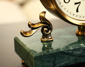 6911A-1 Metal Decorative <strong>Table</strong> <strong>Top</strong> Timing <strong>Clock</strong> Home Decorations Living Room Metal Antique <strong>Clock</strong> - Product Image 4