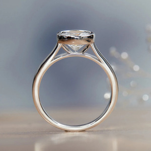 Anello con Design Geometrico Rotondo Stile Fascia Completa per Donne - Product Image 5