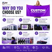 Banderas de Mano Blancas y Negras al por Mayor, Impresión Digital Personalizada, 100% Poliéster, Color Sólido, Bandera Colorida para Agitar, Plástico