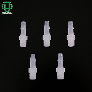 ข้อต่อแบบตรง JU 1/8-28BSPT พร้อมเกลียวภายนอก สีเงิน ทำจากพลาสติก สำหรับท่อยางแบบยืดหยุ่น - Product Image 2