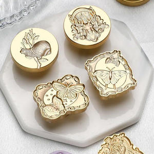 Haute qualité tout a une âme série tête de cerf <span class=keywords><strong>escargot</strong></span> papillon cire sceau tête de timbre - Product Image 5