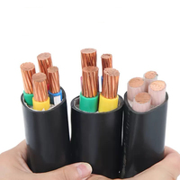 Câble d'alimentation blindé souterrain en cuivre isolé CU/XLPE/PVC/SWA 0,6/1 kV, 3 conducteurs toronnés, 25 mm², 35 mm², 120 mm², 4x120 mm², 4x35 mm²