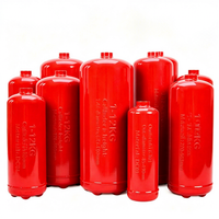 Cylindre d'extincteur vide 1-12KG en acier inoxydable certifié CE ISO, réservoir portable pour la fabrication d'équipements incendie