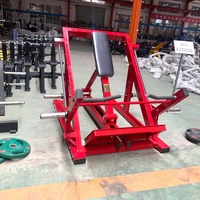 Máquina de Ejercicios para Espalda con Carga de Placas, Máquina de Remo ISO-Lateral para Entrenamiento Comercial de Fitness