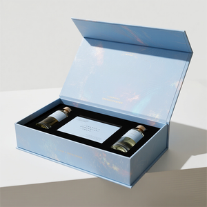 Kích Thước Tùy Chỉnh Sang Trọng Dập Nóng Từ Tính Cứng Nhắc Mỹ Phẩm Bao Bì Từ Đóng Cửa Quà Tặng Đám Cưới Hộp Với EVA Hình Thức Chèn - Product Image 1