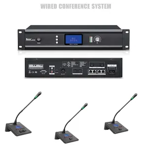 OEM цифровой беспроводной конференц-системы поддержки 8 штифтов проволочный 100 Микрофон Обсуждение системы