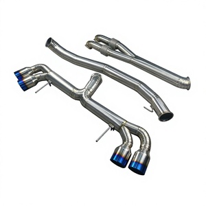 1 kit catback d'échappement en titane, tuyau 4 pouces, pour Nissan GTR R35 - Product Image 1