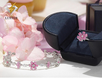 Modis — bijoux luxueux en forme de poire pour femmes, boucles pour le mariage, collier, anneau, or 18k, rose, 10k/14k