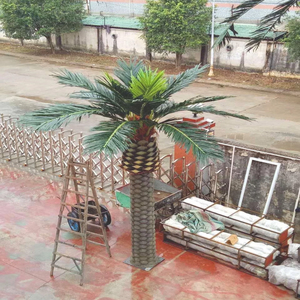 Palmera Artificial Resistente a los Rayos UV, Palmera Falsa Impermeable Tipo Fénix para Decoración de Exteriores, Plazas y Resorts - Product Image 3