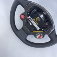 Volant en fibre de carbone noir brillant de haute qualité CCExcellent avec cuir perforé pour Ferrari F430