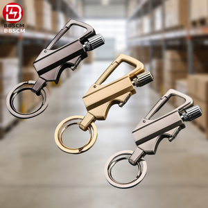 Encendedor Recargable Para Exteriores Encendedor De Mecha Permanente Recargable - Resistente Al Agua, De Metal, Con Llavero, Para Exterior Y Supervivencia Encendedor Cachimba