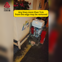 Machine de décapage de peinture thermoplastique pour marquage routier, autopropulsée, moteur 9HP, vente directe usine