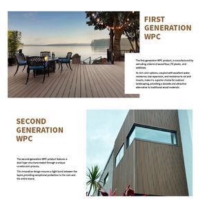 Tarima de WPC Ecológica de Diseño Moderno y Lujoso para Exteriores, <span class=keywords><strong>con</strong></span> Aspecto de Madera, para Jardín y Playa - Product Image 6