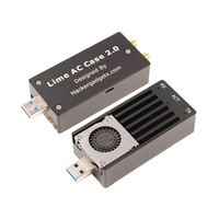 Casing AC Lime 2.0 Dengan Kipas, wadah aluminium berpendingin aktif untuk LimeSDR Mini 2.0