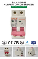 Disjoncteur miniature de haute qualité 63A C16 GZ47-63 220V pour usage domestique