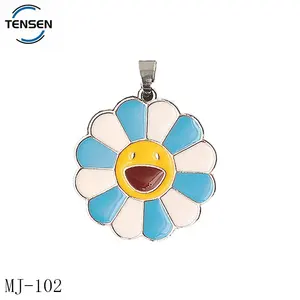 Diy joyería ajuste brazalete redondo etiquetas logotipos mate oro aleación alfabeto letra encanto colgante para mujer collar - Product Image 5