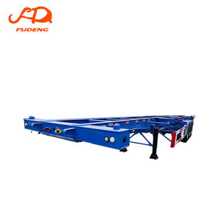 <span class=keywords><strong>Remorque</strong></span> squelette 3 essieux économique pour conteneurs à charge lourde, châssis de <span class=keywords><strong>remorque</strong></span> antirouille pour le transport maritime - Product Image 1