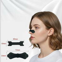 Jiebao OEM ODM Lucky Cloud Bandes nasales noires non-tissées anti-ronflement, bande adhésive respirante pour le nez, certifiées CE, pour un sommeil optimal