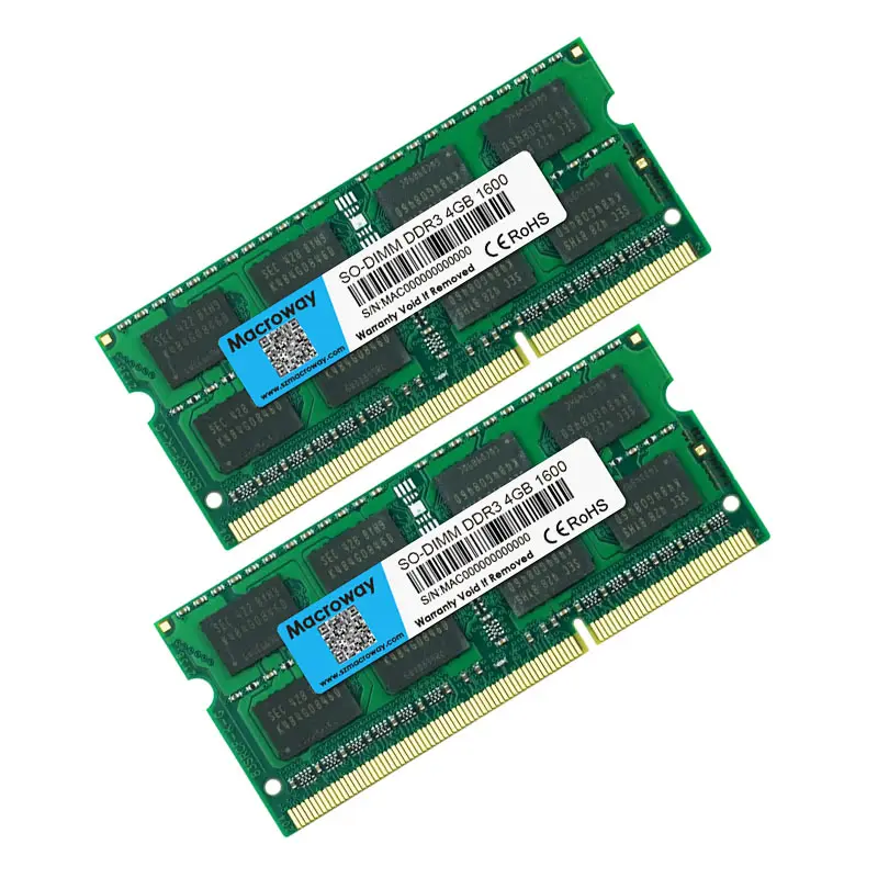 Pabrik grosir Ddr3l Ddr3 Ram 8gb 4gb 2gb 1333mhz 1600mhz 12800s Laptop modul memori Ram Sodimm 8gb Ram