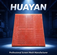 Plaque de tamisage modulaire linéaire en polyuréthane pour déshydratation, récupération de sable fin, tamis résistant à l'usure, marque Huayan, pour utilisation dans l'exploitation minière, Shandong