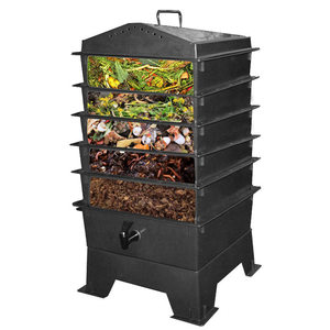 Boîte et tour de compostage pour vers de terre, pour déchets de cuisine, élevage de vers, <span class=keywords><strong>engrais</strong></span> organique, jardinage extérieur et pêche - Product Image 1
