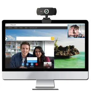 Video sohbet Web kamera için gürültü önleyici mikrofon ile küçük bilgisayar kamerası 1080p Full HD