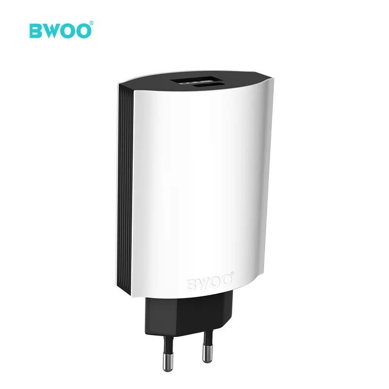 BWOO 오리지널 애플 고속 충전 충전기 usb + 타입 C 포트 12w eu 휴대 전화 pd 벽 충전기