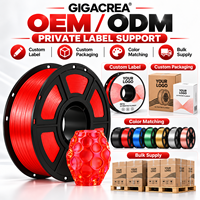 Filamen Printer 3D PETG Merah Transparan 1.75mm 1KG OEM/ODM Label Pribadi Pasokan Grosir Massal dari Produsen