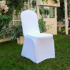 Wholesale Spandex <b>Chair</b> Cover White Color Stretch 100 Pcs Wedding Seat Cover for <b>Chair</b> - Product Image 5