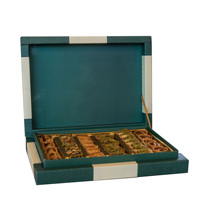 Boîte d'emballage en papier personnalisée pour baklava, boîte cadeau pour pâtisserie aux dattes avec impression de logo