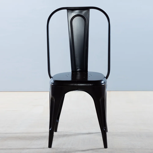 Chaise de salle à manger en fer durable, portable et empilable, pour cour, parc, patio et jardin - Product Image 1