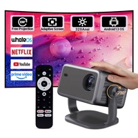Projecteur intelligent Hotack L018AA Android 13 Whale OS, Full HD 1080P, projecteur vidéo pour cinéma maison, 4K, projecteur LED LCD mini portable
