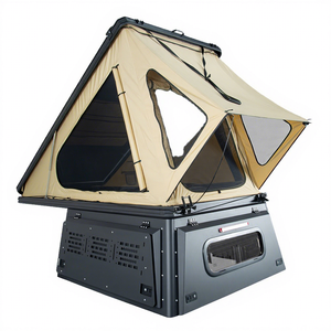 Carpa de <span class=keywords><strong>Techo</strong></span> Impermeable de Aluminio para Automóviles Todoterreno, para Camper Van, de Doble Capa, Apertura Automática Rápida, para las Cuatro Estaciones - Product Image 1