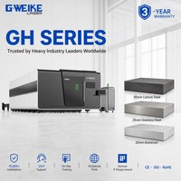 Machine de découpe laser à fibre CNC haute efficacité G.Weike LF3015GH 2026 avec refroidissement par eau et rails de guidage HIWIN pour tôles métalliques AI/LAS