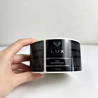 Autocollants en vinyle argenté et doré imperméables avec logo personnalisé pour l'emballage de cosmétiques, de parfums, de shampooings et de lotions