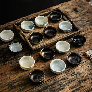 Plato Redondo Pequeño de Cerámica para Salsa de Soja Japonesa, Tazón para <span class=keywords><strong>Sushi</strong></span>, Vinagre, Condimentos, Uso en Izakaya, Venta al por Mayor - Product Image 1