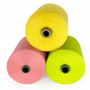 Soft Multicolor Sock Yarn T21 Dyeing Spun Polyester Ring Spun Yarn for Knitting
