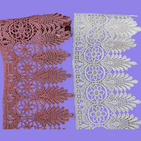Bordure en dentelle chimique élastique élégante brodée pour vêtements, sous-vêtements, jupes, robes de mariée, poignets, accessoires, chaussures, sacs