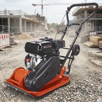 Compacteur à plaque vibrante 60 kg, force de compactage 12 kN, moteur essence/diesel en option, poussé à la main, pour sol et asphalte stable
