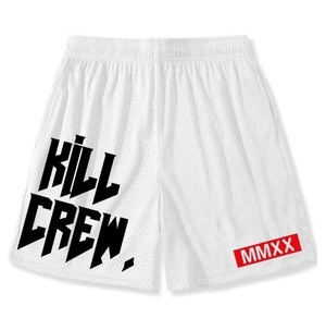 Pantalones Cortos de Baloncesto para Hombre, Transpirables, con Logotipo Personalizado, Bolsillos, Holgados, Casuales, Sublimados, de Malla, de Algodón Sólido, Novedad de Verano - Product Image 2