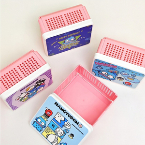 Kawaii Cartoon Plastic Storage Box with Lid <strong>Foldable</strong> <strong>Basket</strong> for Kids Toys Stationery Organizer - Product Image 4