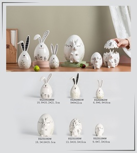 Vente flash, bon <span class=keywords><strong>prix</strong></span>, plateau à œufs <span class=keywords><strong>en</strong></span> céramique de la marque EG, décoration de Pâques, taille personnalisable géante, multicolore - Product Image 2