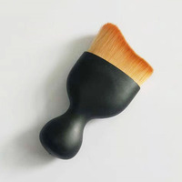 Pinceau de maquillage Saiyii en forme de S, pour fond de teint, marque privée, synthétique doux, mini pinceau unique pour fond de teint liquide et poudre