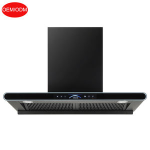 شفاط مطبخ هواتاي 600-900 مم أسود ذاتي التنظيف بقوة كبيرة مثبت على الحائط بمحرك نحاسي على شكل حرف T - Product Image 1