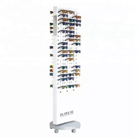 Présentoir à lunettes personnalisé, présentoir acrylique à quatre côtés pour support de lunettes de soleil, support d'armoire de Promotion