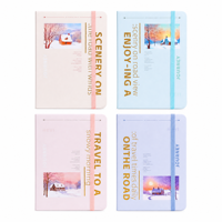 Carnet A6 à couverture rigide 103x137mm 80GSM 100 feuilles lignées avec élastique et dorure à chaud, 216 pièces/carton, vente en gros
