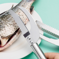 Fournitures de cuisine en acier inoxydable Écailles de poisson Couteau de nettoyage Éplucheur de peau de poisson