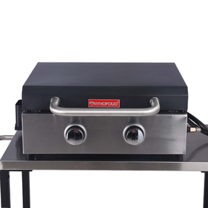 <span class=keywords><strong>Plaque</strong></span> de <span class=keywords><strong>cuisson</strong></span> plate en acier inoxydable pour barbecue, camping, pique-nique et cuisine extérieure - Product Image 4