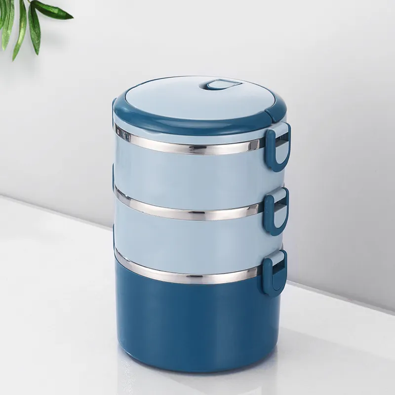 Kids Bento Lunch Box Steel Food Container Steel Leakproof Bento Lunch Box